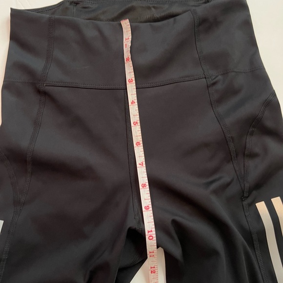 Adidas Black Aeroready Prime Green Running Leggings Womens Size XS - Picture 3 of 12